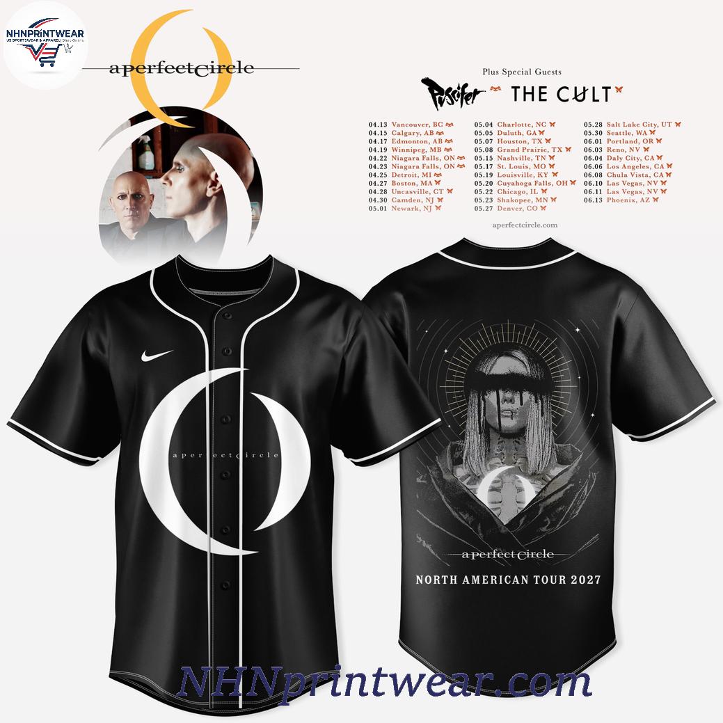 A Perfect Circle Band Tour 2027 Apparel Baseball Jersey A Perfect Circle Band Tour 2027 Apparel Baseball Jersey
