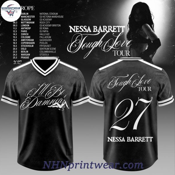 Nessa Barrett I’ll Be Damned 2027 Tour Football Jersey