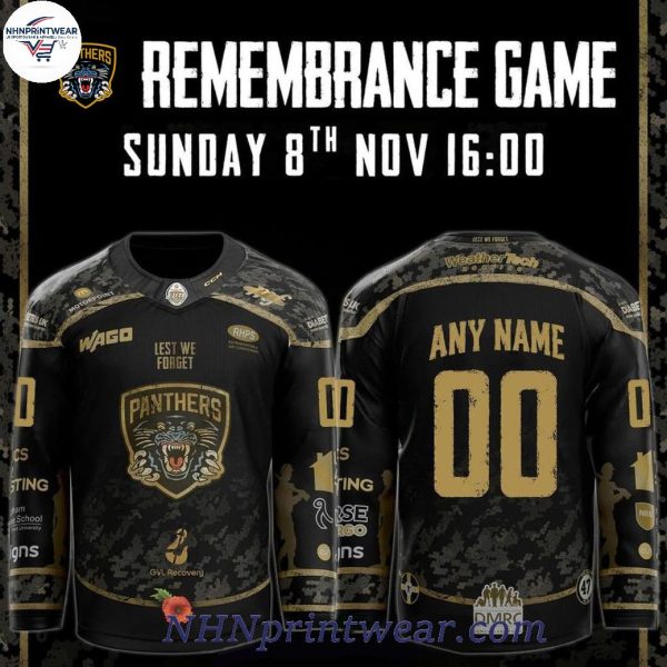 Panthers Personalized 2026 Remembrance Night Hockey Jersey