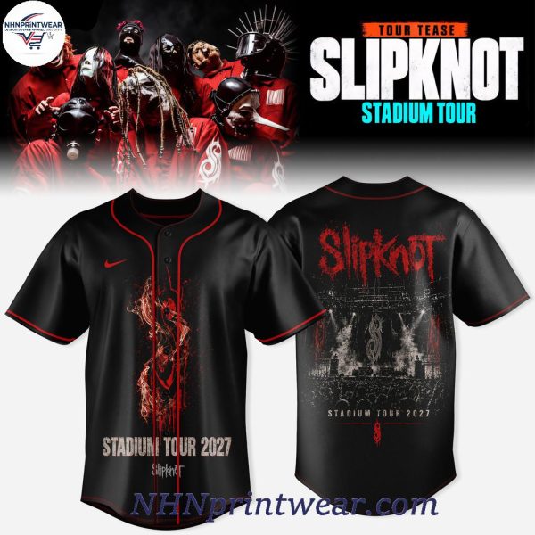 Slipknot Stadium Tour 2027 Music Graphic Baseball Jersey