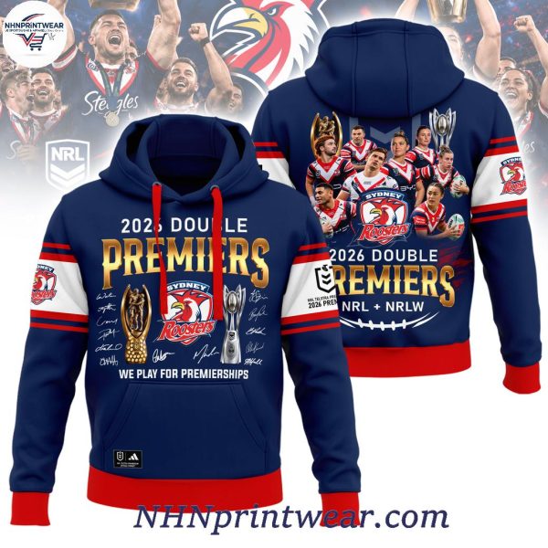 Sydney Roosters 2 Premiers Champions Hoodie
