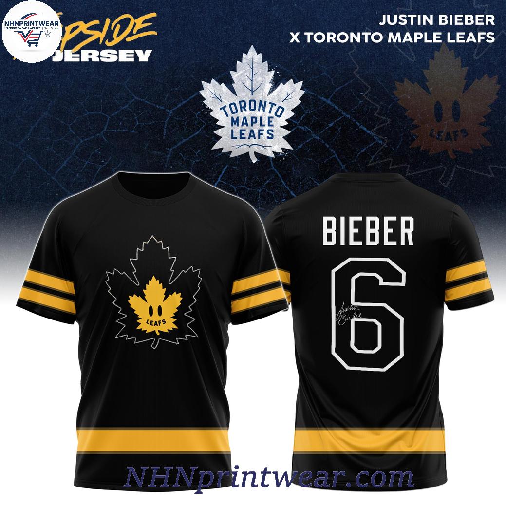Toronto Maple Leafs x Justin Bieber Drew House Print T-Shirt Toronto Maple Leafs x Justin Bieber Drew House Print T-Shirt